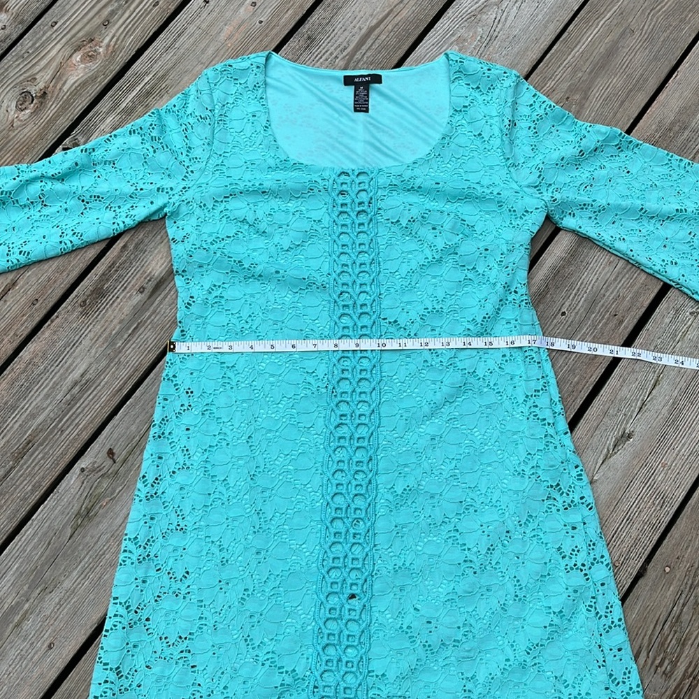 Alfani pretty boho lacey a-line dress M - Picture 7 of 9